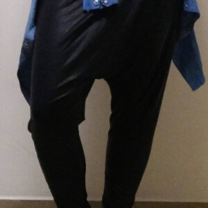 מכנס שקיקקי בצבע שחור מתאים לחטיבה ותיכון