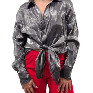 חולצה מכופתרת כסופה - מתאים לחטיבה ותיכון